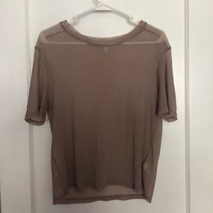 mesh short sleeve top